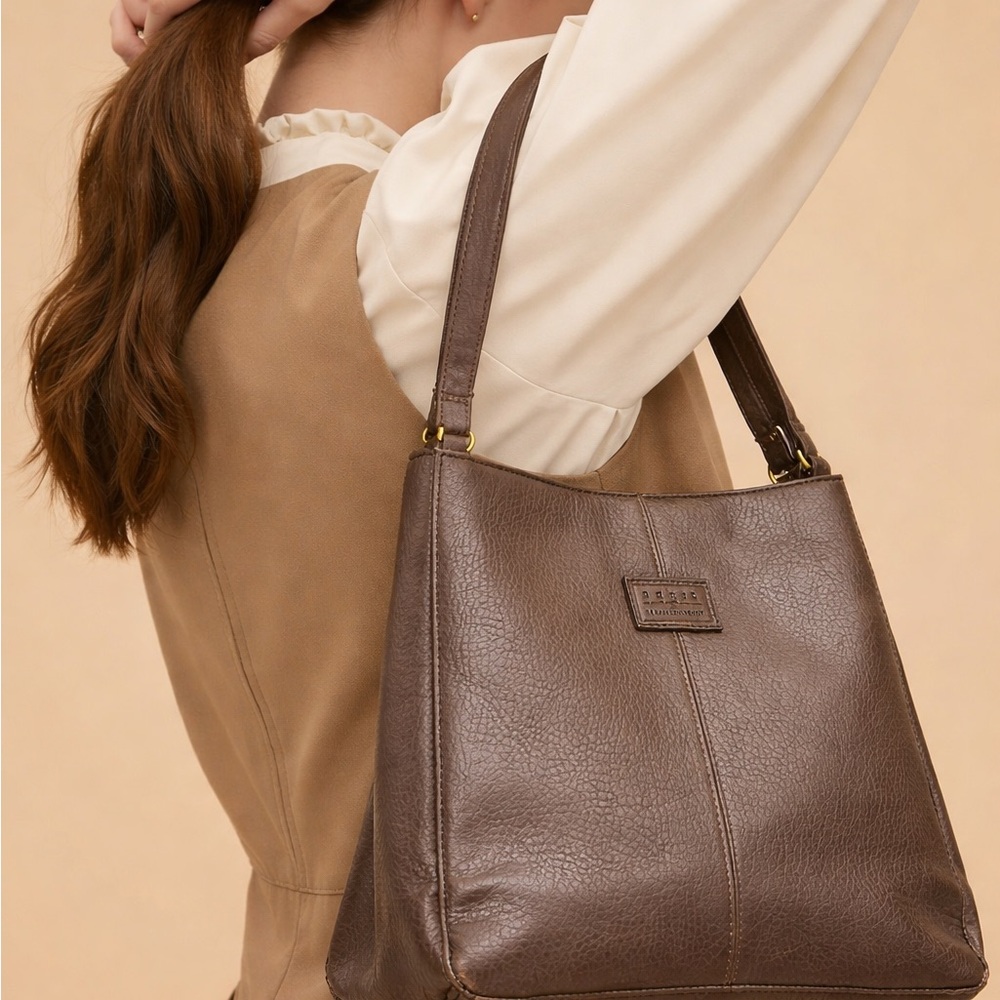 Relic Brown Leather Shoulder Bag